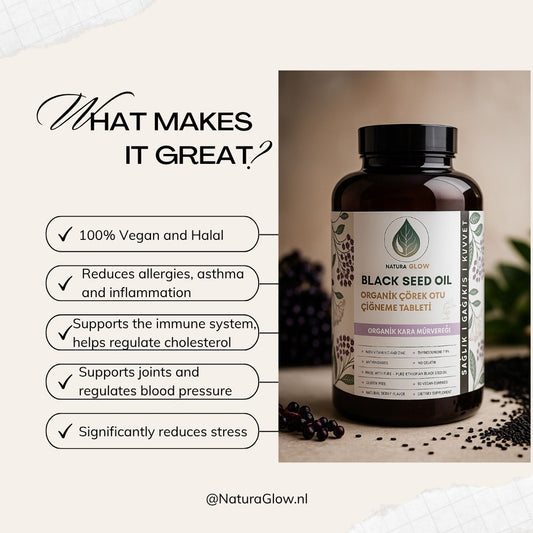 Natuurlijke Zwarte Komijnolie & Vlierbes Gummies