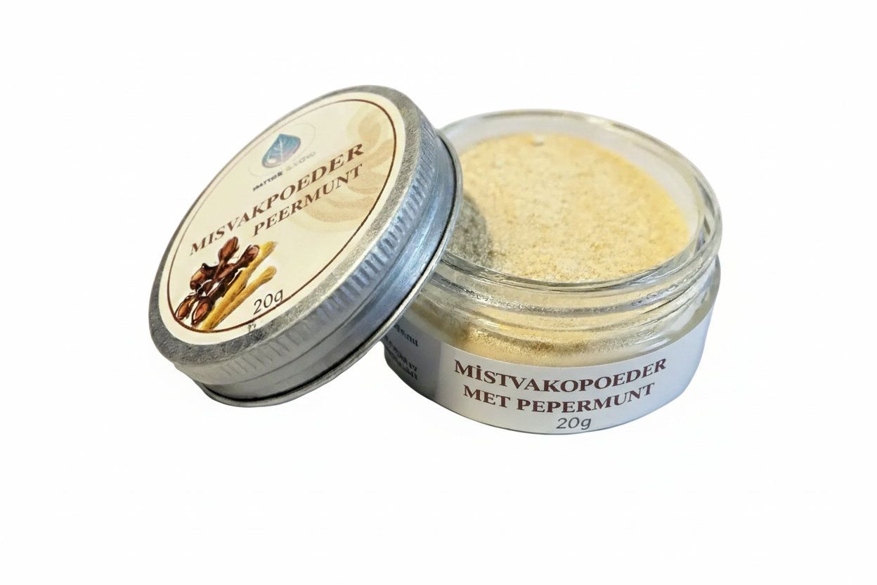 Misvakpoeder met pepermunt